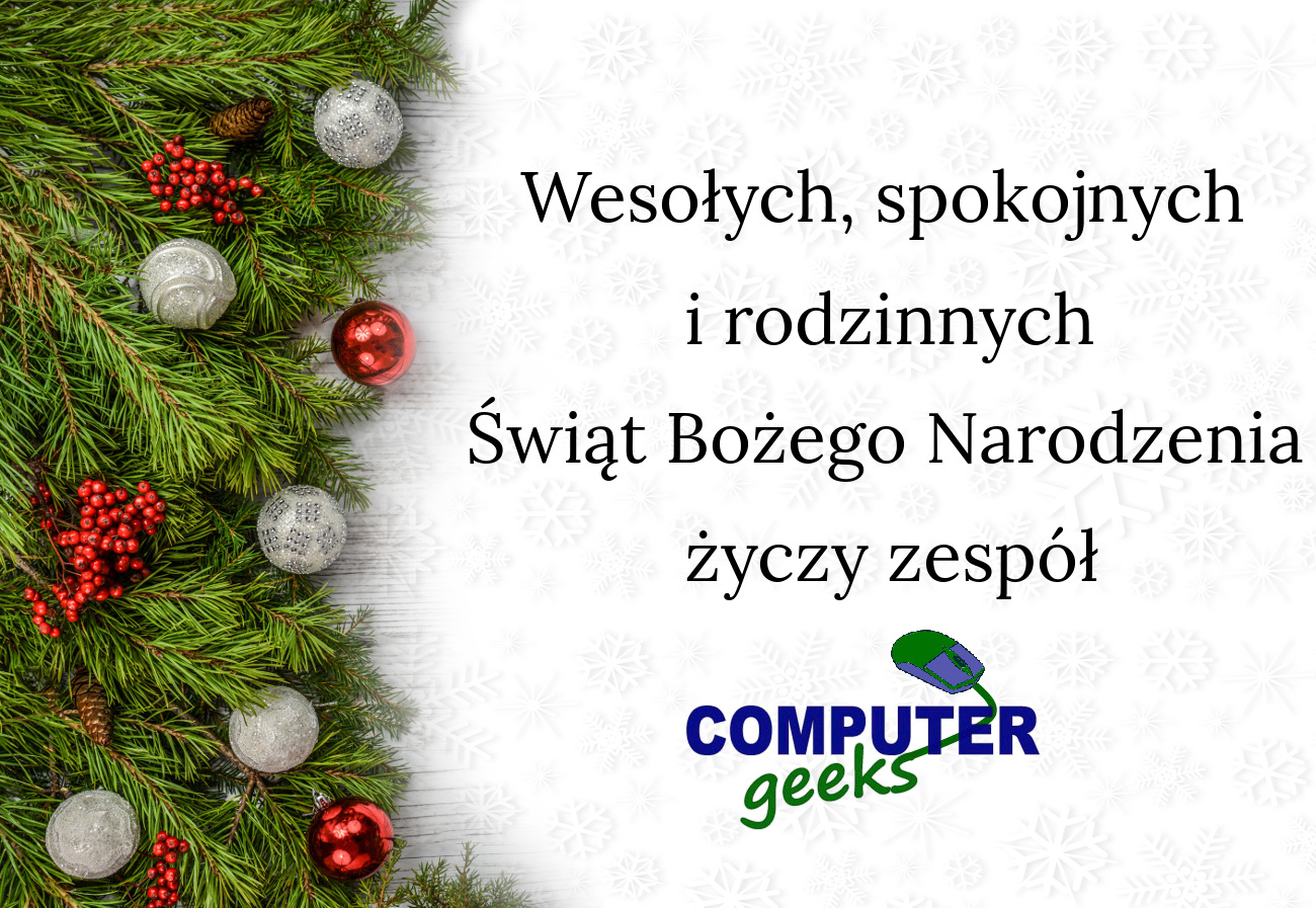 Życzenia Bożego Narodzenia 2018 r. - COMPUTER GEEKS S.C.